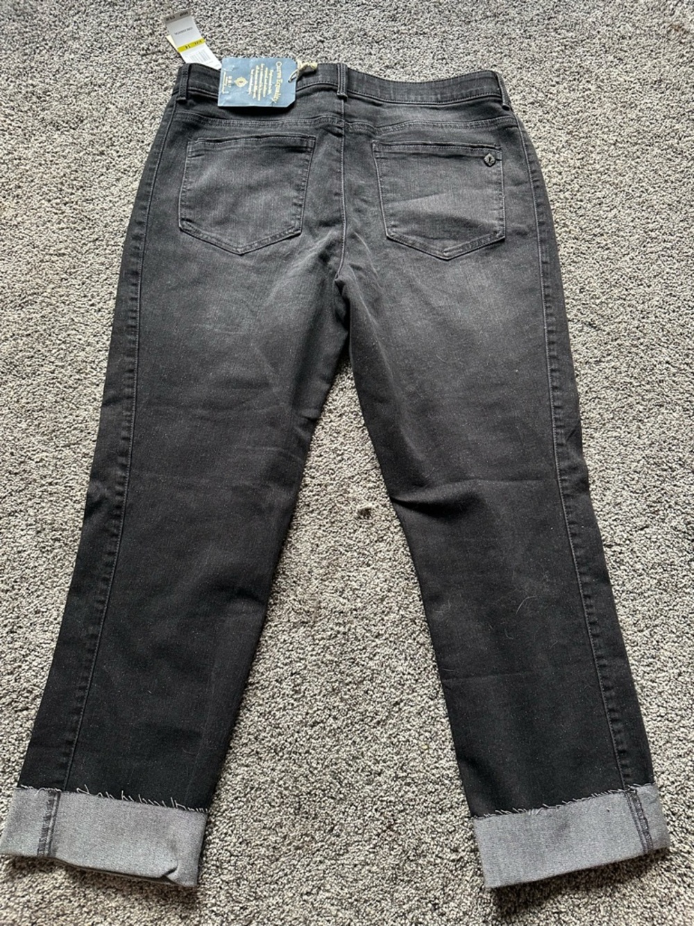 Democracy Black High-Rise Slim Straight Jeans - Picture 2 of 4